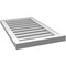 Ekena Millwork Vertical Surface Mount PVC Gable Vent: Functional, w/ 2"W x 2"P Brickmould Sill Frame, 18"W x 30"H GVPVE18X3003SF - alternate 3
